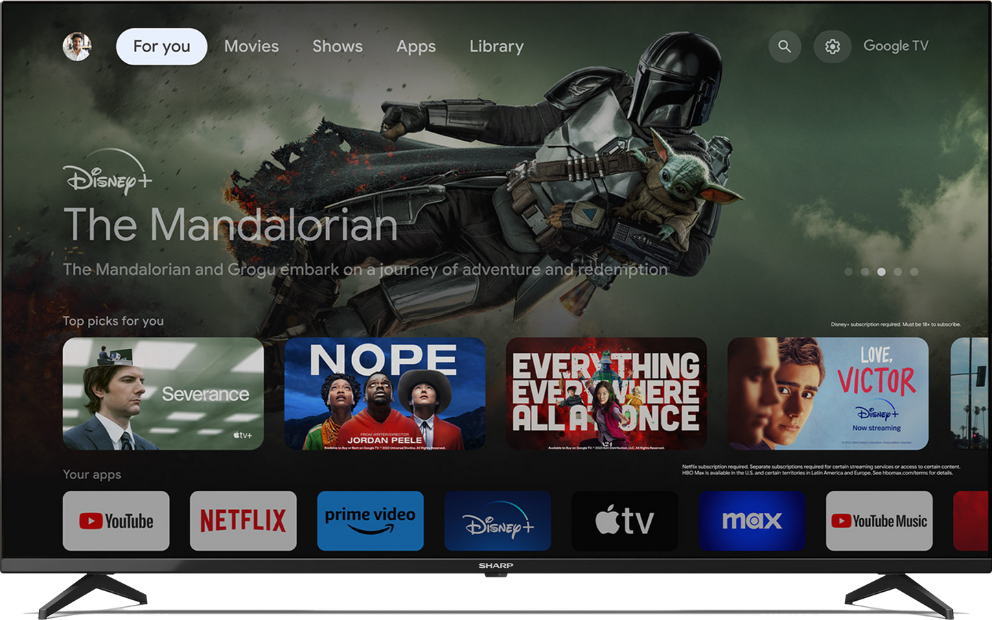 SHARP 42" Google TV – 2T-C42EG5NX Full HD