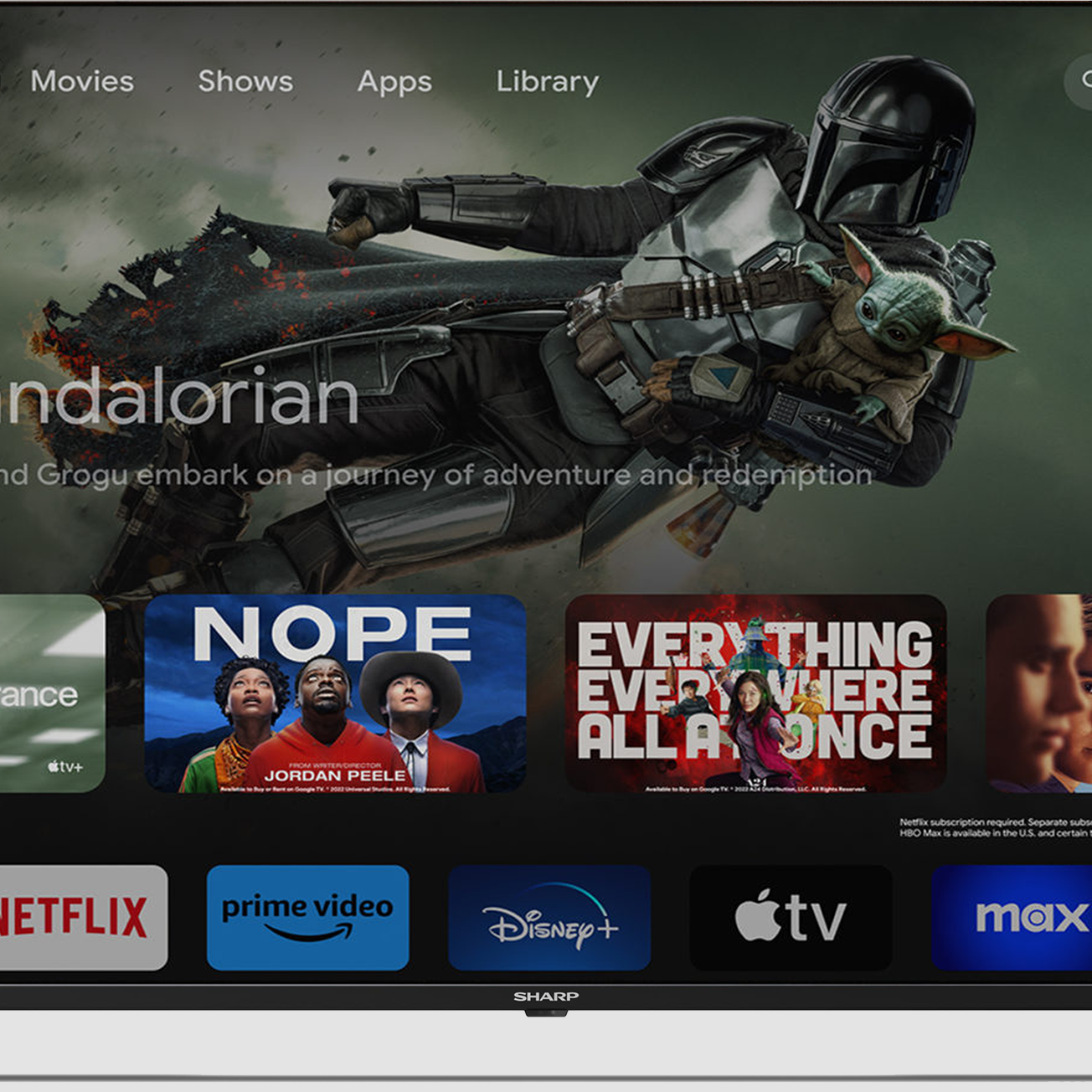 SHARP 75" Google TV – 4T-C75FJ1NX Premium UHD