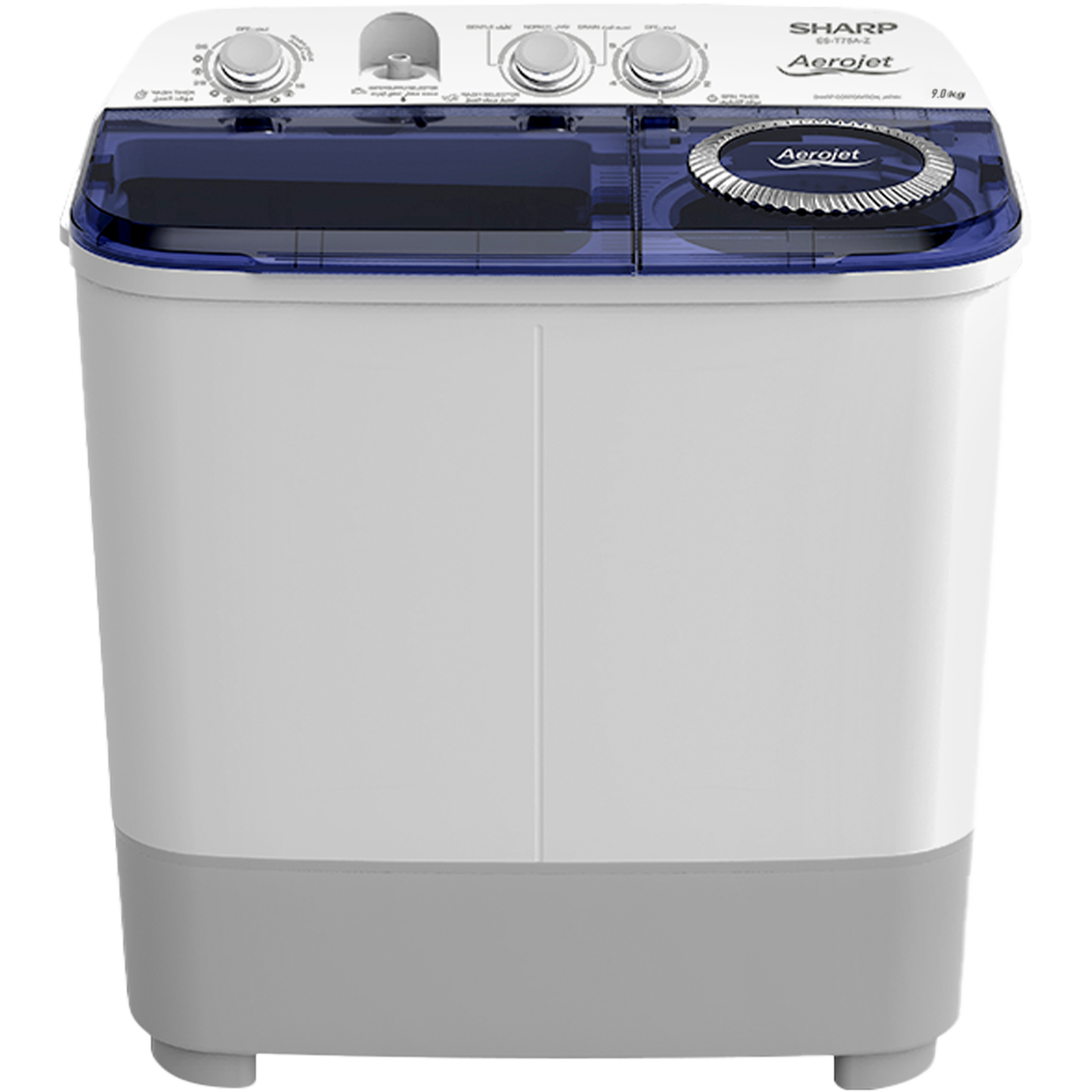 SHARP 7KG Semi-Automatic Washer – Model ES-T75A-X