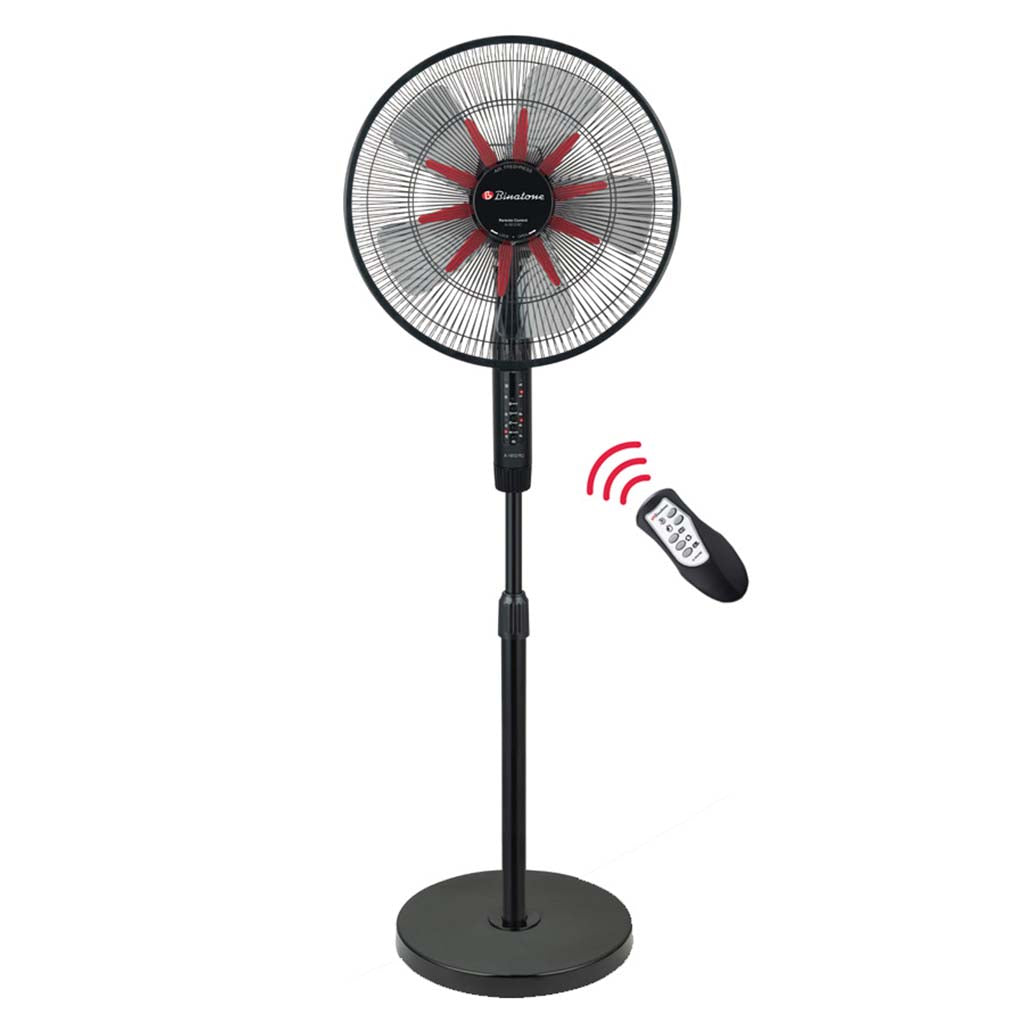 BINATONE A-1612RC Pedestal Fan – 16" with Remote Control
