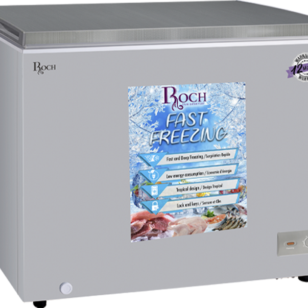 ROCH RCF-300-B Chest Freezer – 300L Grey