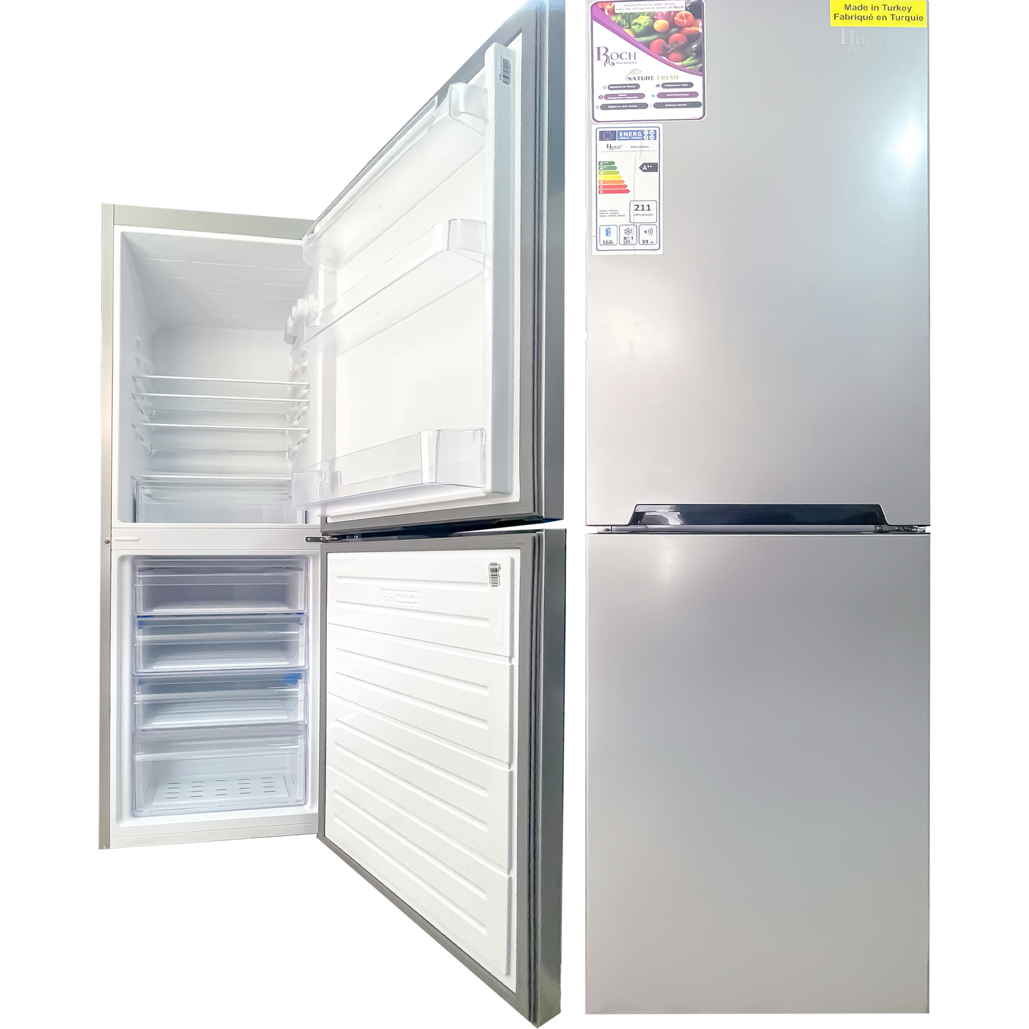 ROCH RFR-300DB-H Combo Fridge – 300L, 4 Drawers
