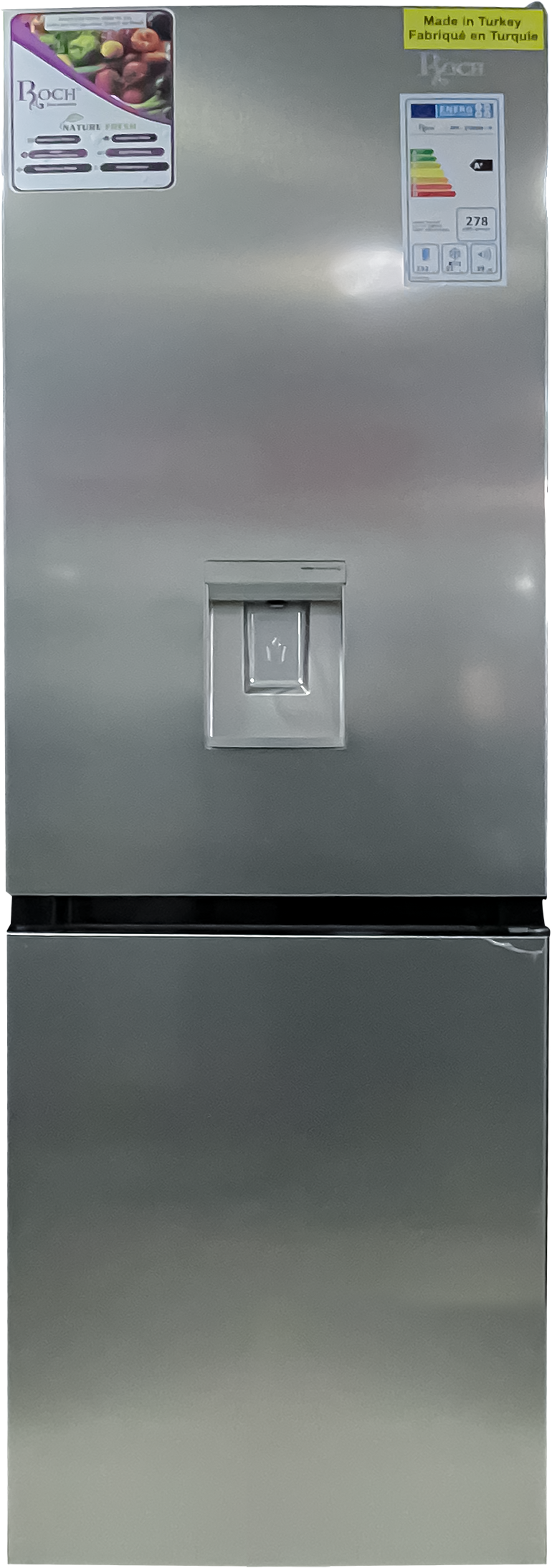 ROCH RFR-370DWB-H Combo Fridge – 370L, 3 Drawers with Water Dispenser