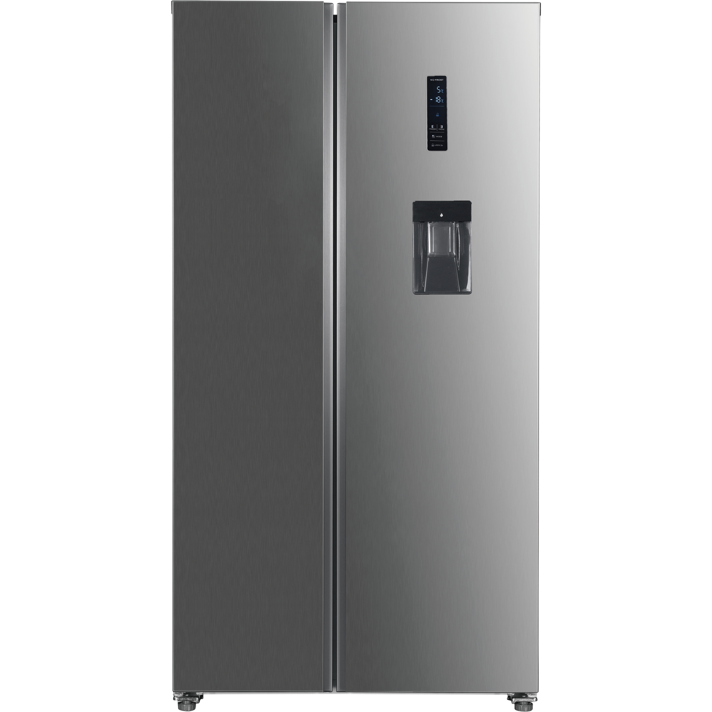 ROCH RFR-700SBW-I Side-by-Side Fridge – 700L, Multi Cooling, Inox Finish