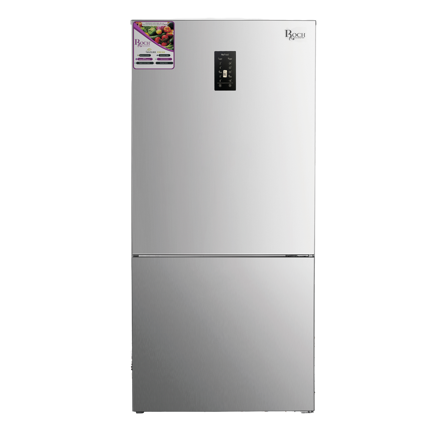 ROCH RFR-820DB-H Side-by-Side Fridge – 820L, Non-Frost, Multi Cooling