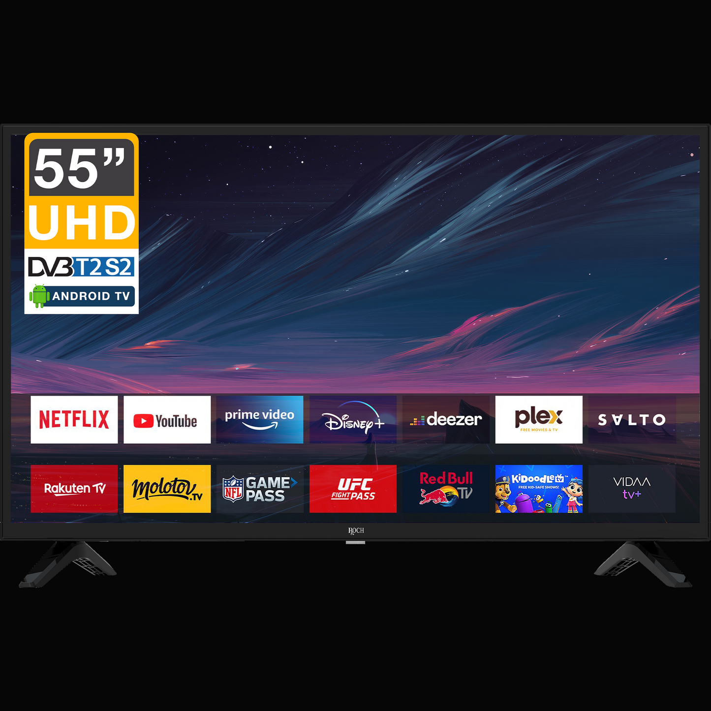 ROCH Smart TV 55 Inch – UHD 4K Smart Display