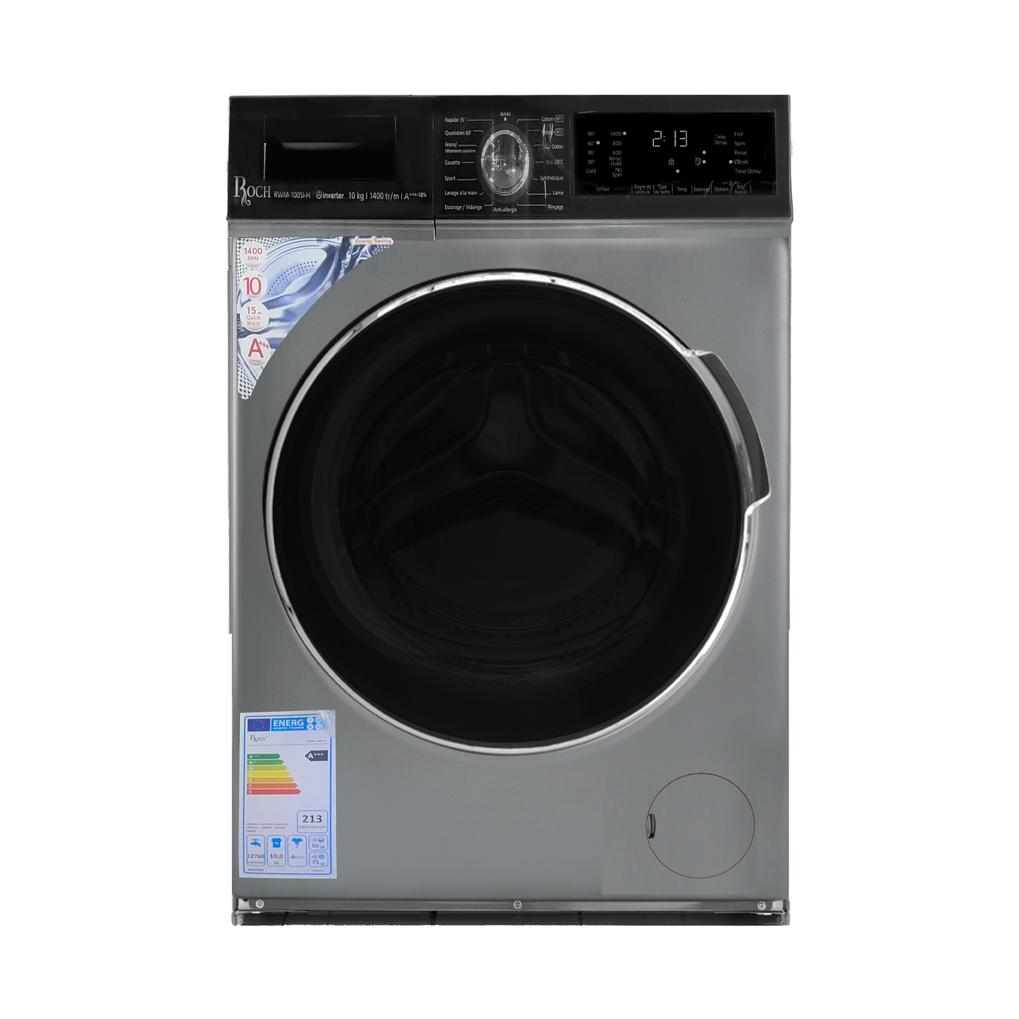 ROCH 10KG Inverter Washing Machine – RWM-10SI-H (A+++)