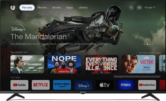 SHARP 65" Google TV – 4T-C65FJ1MX 4K HDR