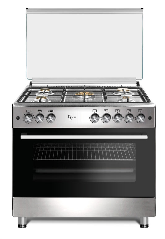 ROCH 90x60 Cooker – Inox Full Option