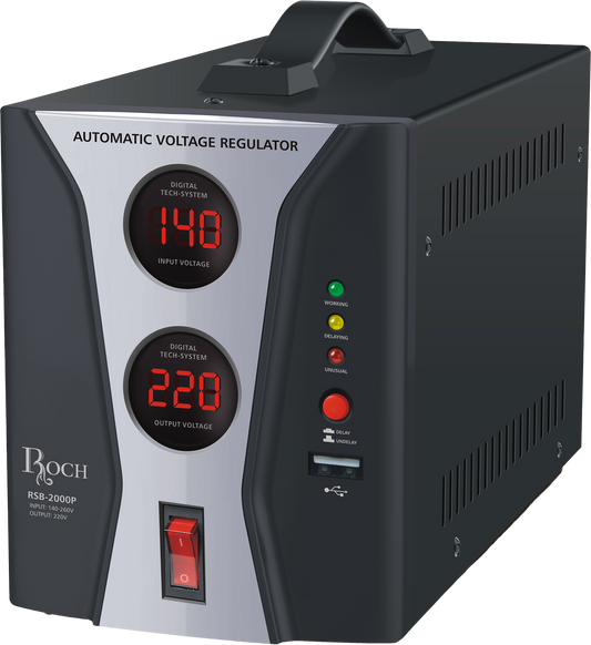 ROCH Voltage Regulator 2000VA – Stabilizer for Electronics