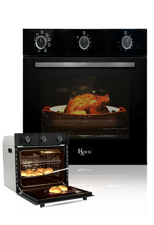 ROCH RBO 615 BL Electric Oven – Sleek Black Design