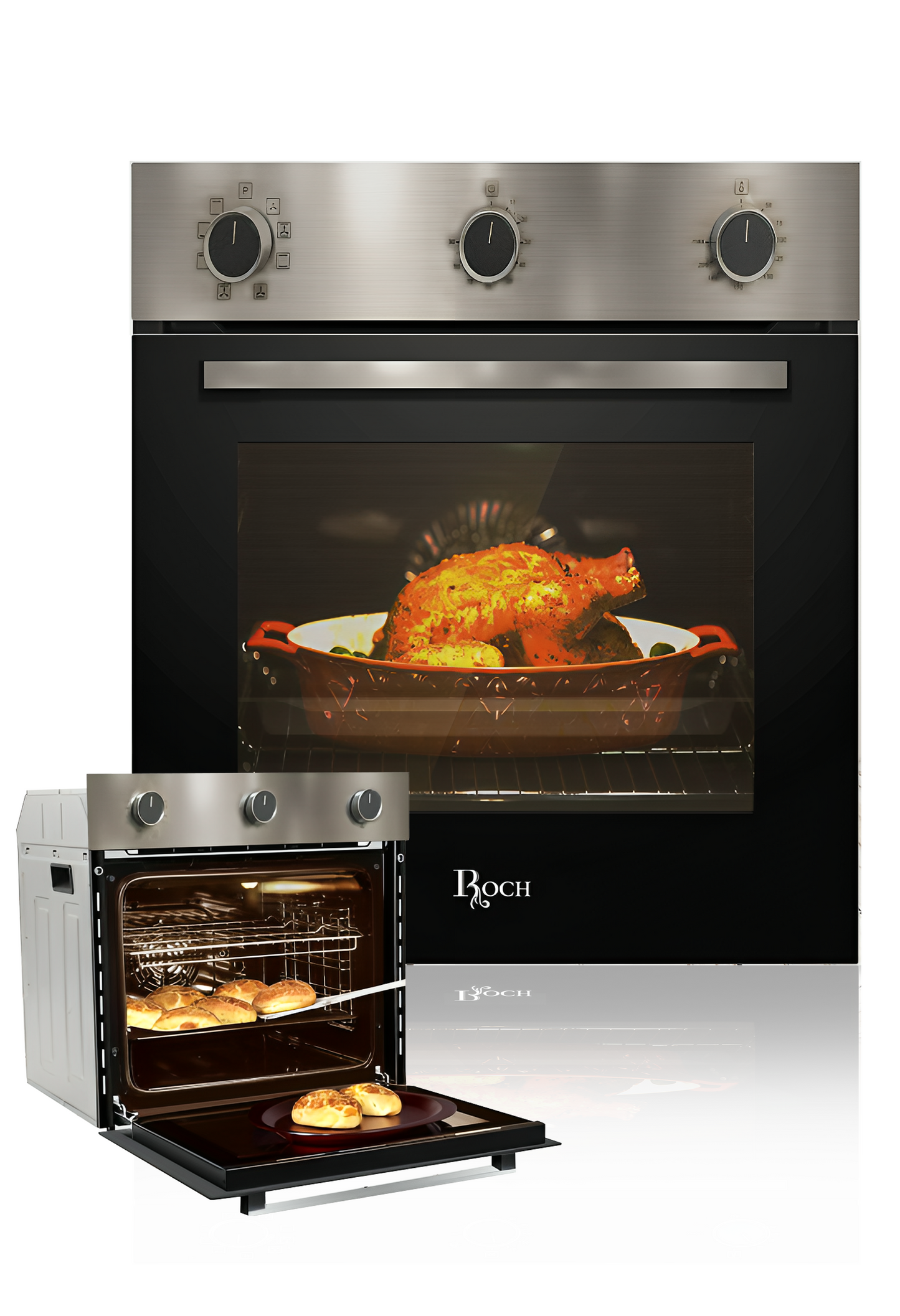 ROCH RBO 615 X Electric Oven – Inox Finish