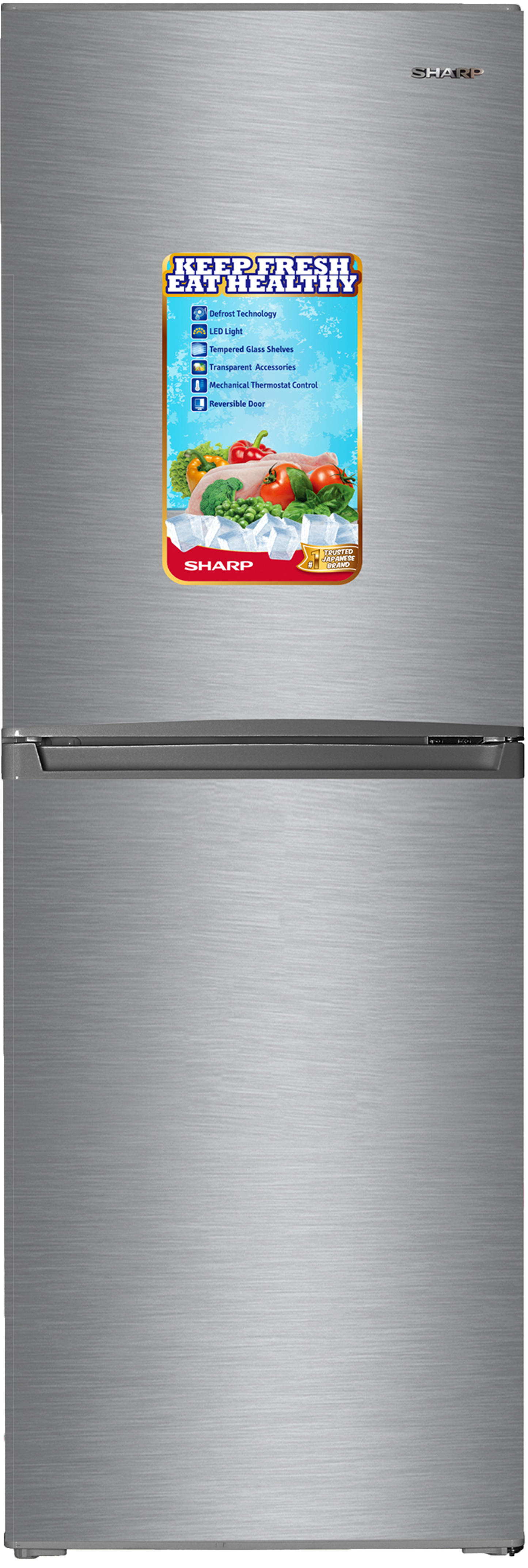 SHARP SJ-BH320-HS2 Refrigerator – 4-Drawer Freezer Combo