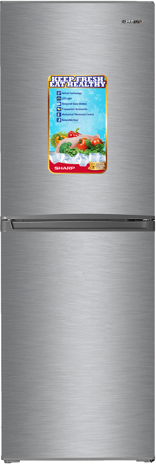 SHARP SJ-BH320-HS2 Refrigerator – 4-Drawer Freezer Combo